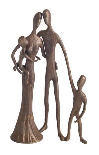Family of four sculpture in bronze [id 39993] for sale