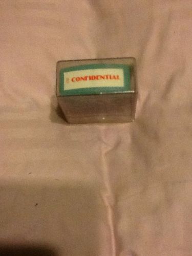 CONFIDENTIAL   Xstamper Red Pre-Inked Self-Inking Rubber Stamp #1150  stamper