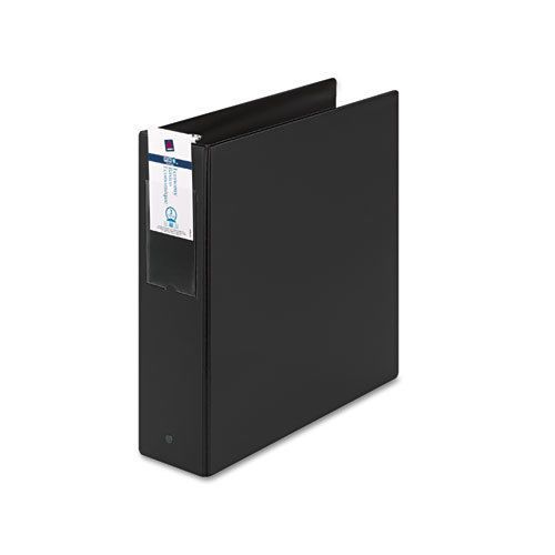 Economy Binder with Round Rings, 3&#034; Capacity, Black