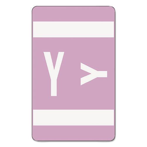 Alpha-Z Color-Coded Second Letter Labels, Letter Y, Lavender, 100/Pack