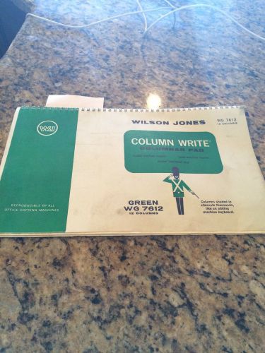 COLUM WRITE COLUMNAR PAD 12 COLUMNS AVOID DECIMAL SLIPS KEEPS TRACK OF BUSINESS