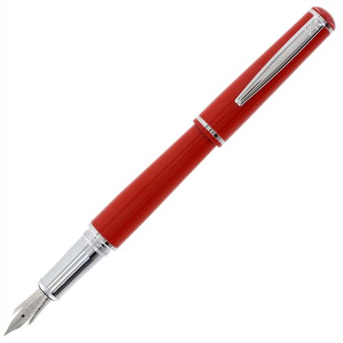 Nemosine fission cardinal red fountain pen w/ ink converter- broad for sale