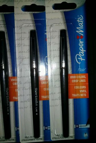 Papermate Black flair pen lot