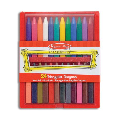 Melissa &amp; Doug Triangular Crayon Set, 24-Piece