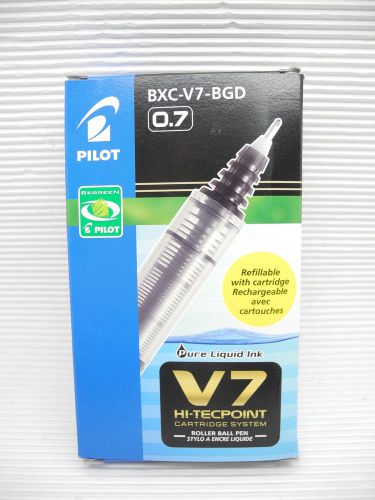 NEW 12pcs Pilot Hi-Tecpoint cartridge system BXC-V7 0.7mm roller ball pen Red