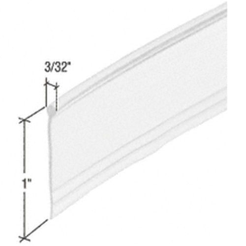 CRL Clear Round Top &#034;Bulb&#034; Type Swinging Shower Door Bottom Seal and Wipe M6184