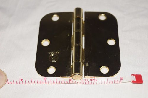 30 penrod polished brass 3.5&#034; x 3.5&#034; inch 5/8 radius round interior door hinge for sale