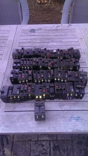 Lot Of 68 ASSORTED CIRCUIT BREAKERS