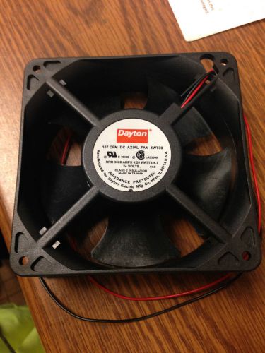 NEW DAYTON DC AXIAL FAN 24 VOLTS 6.7 WATTS 4WT39