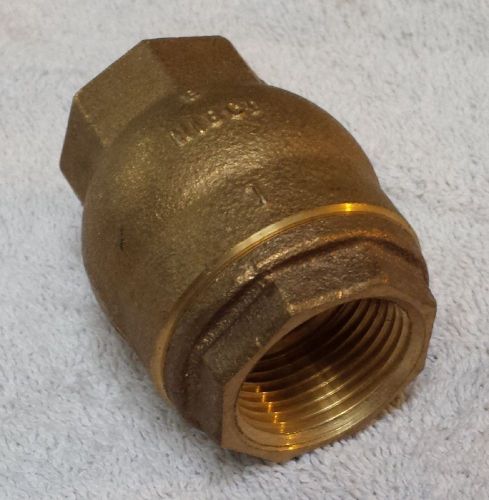 1 inch Nibco IPS Brass Spring Check Valve threaded vertical NEW