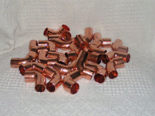 LOT OF 24 -- 3/4&#034; COPPER SWEAT 90 STREET ELBOWS