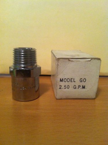 Dole Eaton 1/2&#034; Water Shower Flow Control Valve Chrome 2.5 GPM........L@@K