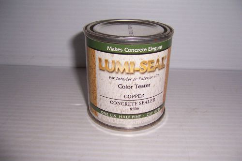 LUMI-SEAL CONCRETE SEALER PAINT 1/2 PINT COPPER 8506 GREAT 4 CONCRETE CRAFTS NEW