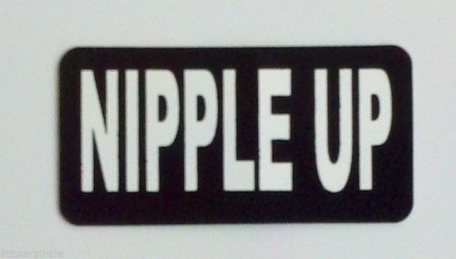 3 - Nipple Up Driller Roughneck Hard Hat Oil Field Tool Box Helmet Sticker