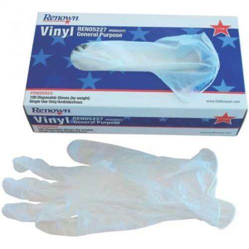 Glove vinyl x-lg powder ren05227 renown gloves ren05227 741224052276 for sale