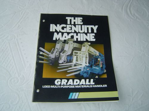 Gradall loed multi-purpose material handling brochure log grapple backets fork