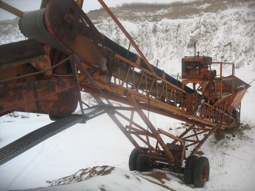 Kolman kolberg coveyor with screen gas engine 24x40 3x6 screen gravel blackdirt for sale