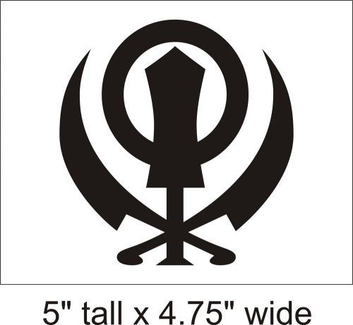 2X Sikhism Religion KHANDA Decal Vinyl Car i Pad Laptop Window Wall Sticker-FA25