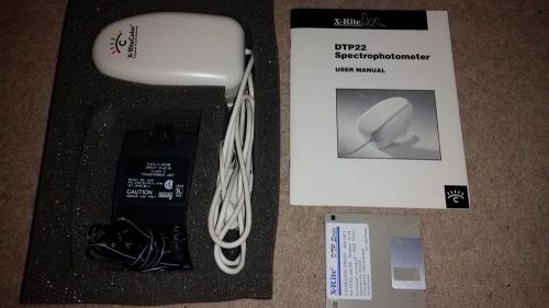 X-Rite DTP22 Spectrophotometer in Original box. Digital Swatchbook XRite Color