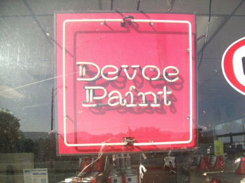 Devoe Paint Neon Sign