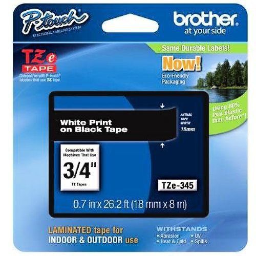 Brother Printer BRTTZE345 P-Touch TZ/TZe Series Standard Adhesive