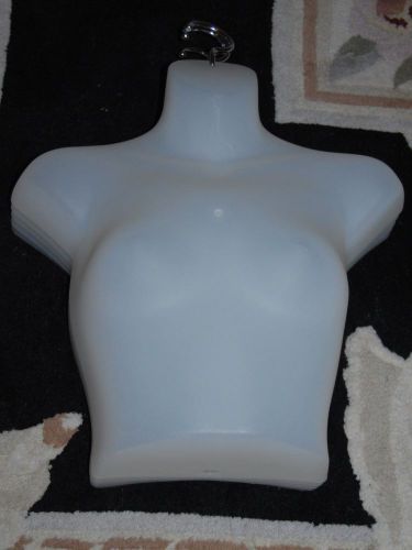 Lot of 5 Female Torso Hanging Mannequin PREMIUM QUALITY Dress Form Display