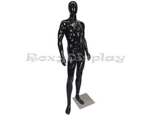 Fiberglass Male Egg Head Dummy Mannequin Manequin Dress form Display #GM53BK1