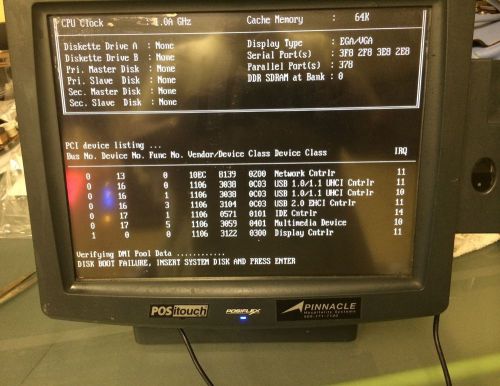 POSIFLEX POS TERMINAL LCD MONITOR