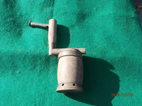 Vintage German Bee Smoker Fogger pipe, wooden &amp; brass body