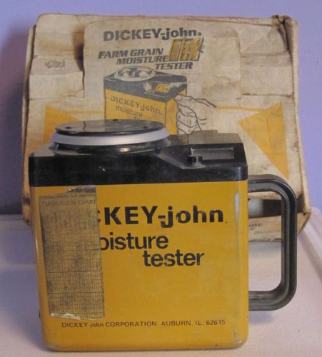 Dickey john grain moisture tester corn wheat barley more used works for sale