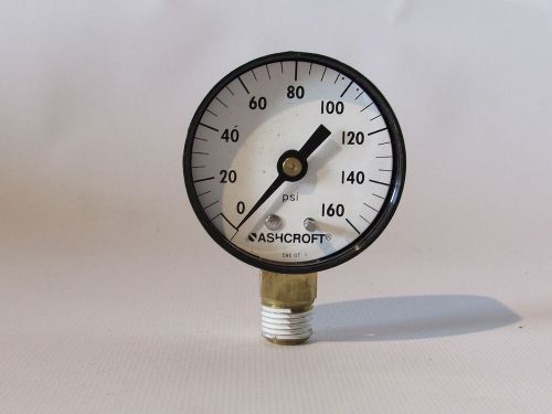 NEW ASHCROFT 5WH47 PRESSURE GUAGE 0 TO 160 PSI (R2-5-44)