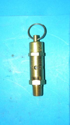 New! FC Kingston Air Compressor Safety/Relief Valve 1/4&#034;NPT; 200 PSI GRNOG3144