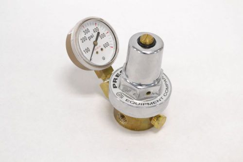 PRECISE EQUIPMENT COMPANY 0-600PSI GAUGE 1/4 IN PNEUMATIC REGULATOR B282219