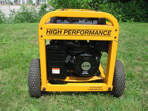 Titan industrial 7500m portable generator. with titan heavy duty trash pump for sale