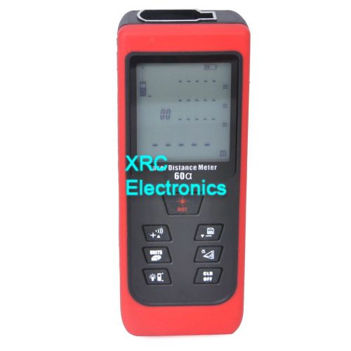 Rzx-60 digital laser distance meter measure range finder area volume 60m tilt for sale