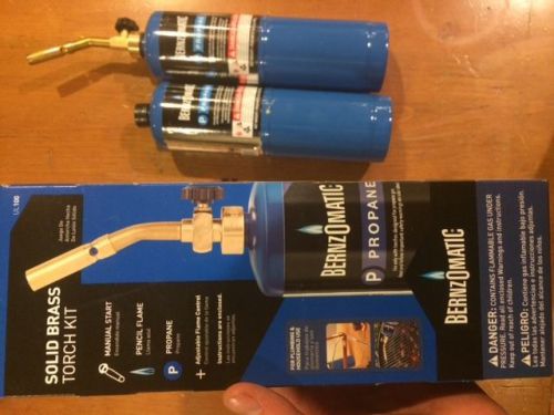 Bernzomatic UL100 Propane Brass Torch Kit (With Extra Tank!)