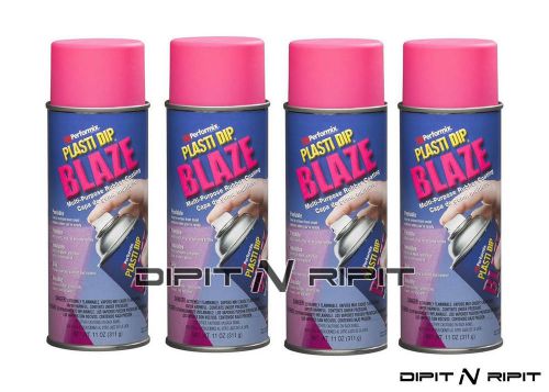 Performix plasti dip 4 pack of blaze pink aerosol spray cans rubber dip for sale