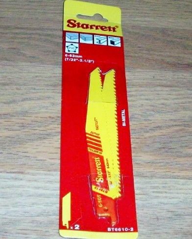 Reciprocating Blades  BT6610-2 Starrett Bi-Metal (2) pk