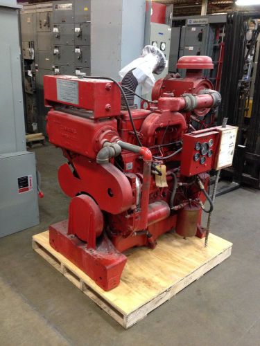 Cummins Diesel Fire Pump Engine - Model N-495-FP - Rated 113 HP - Low Hours