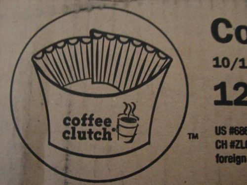 COFFEE CLUTCH COFFEE SLEEVES BOX OF 1200 ***NIB***