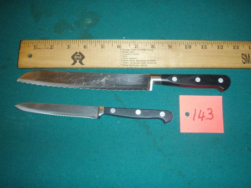 J.A&#039;HENCKELS 8&#034;BREAD &amp;5&#034;FRUIT KNIVES #143