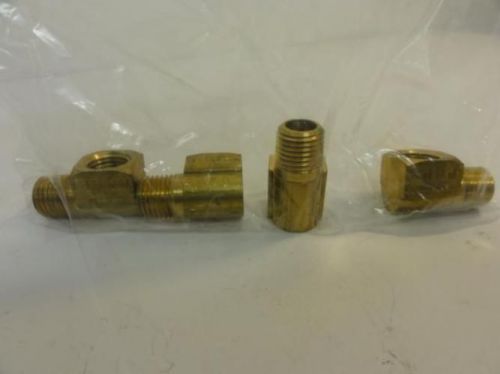 83050 Old-Stock, Tipper-Tie 289074 Lot-4 Ell Fitting, 1/2&#034;, Brass