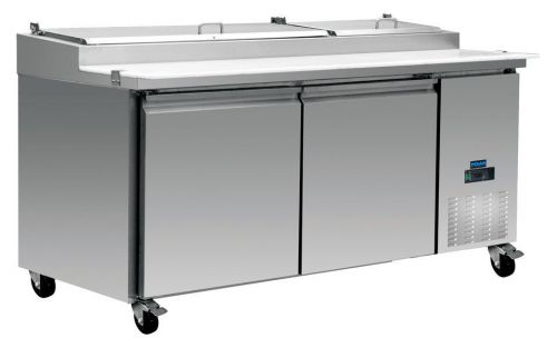 PIZZA PREP UNIT  70.75&#034; LONG WITH 9  1/3 PANS