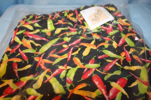 CHILI PEPPER CHEF PANTS DUPONT TEFLON PROTECTOR SIZE S NWT