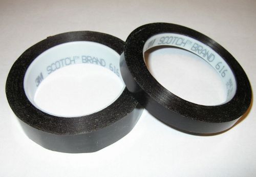 2 Rolls 3M Scotch #616 Lithographers Tape --- 1/2&#034; x 72 yds &amp; 1&#034; x 72 yds (1 ea)