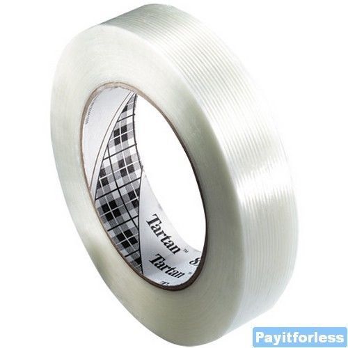 24 3M Tartan 8934 Filament Strapping Tape 2&#034; x 60 yds