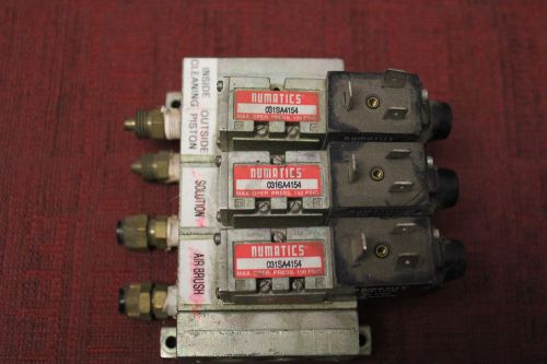 Numatics Solenoid Valve/Manifold 031SA4154  MK3 Series 1/8&#034; NPT Used