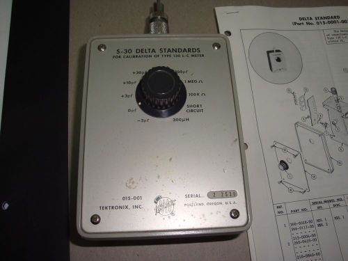 TEKTRONIX  S-30 Delta Standards FOR CALIBRATION OF type 130 LC Meter