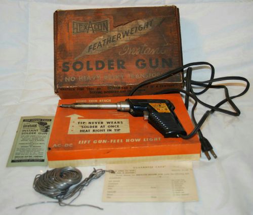 VINTAGE HEXACON SOLDER GUN MODEL G148 120 VOLT