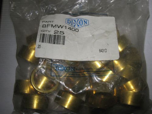 1 pc dixon bfmw1400 brass crimping ferrule, lot of 25, new for sale